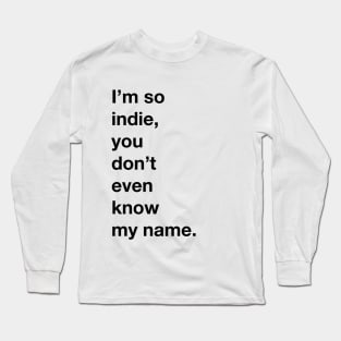 THE INDIE ESSENTIAL Long Sleeve T-Shirt